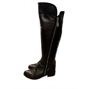 ****Donald J. Pliner Nova Knee High Boots Women's Sz 6 Black Leather Boots